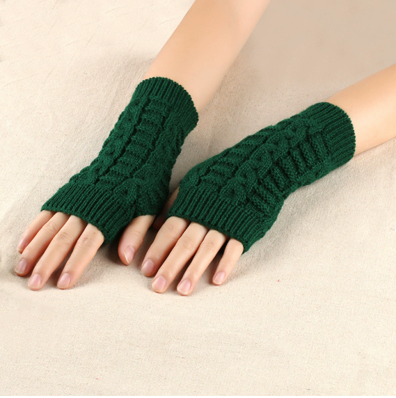 Trixie | Women’s knit fingerless gloves with a textured, contoured design