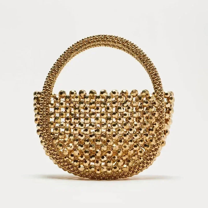 Lilliana | Women’s beaded handbag with sculptural silhouette and rounded handle
