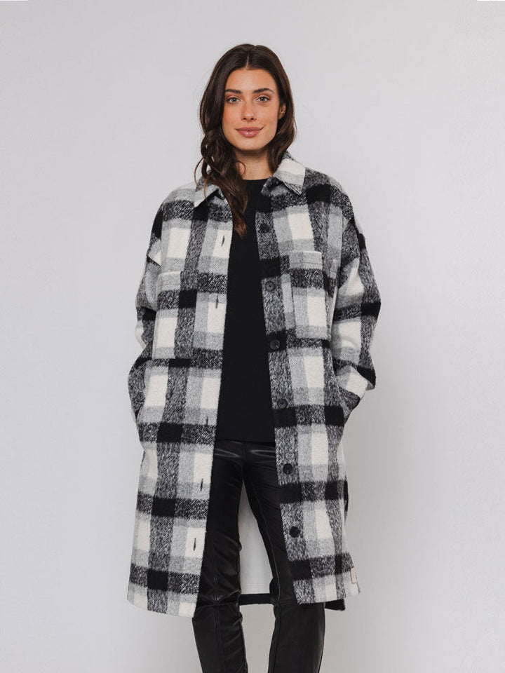 Princess | Women’s long checked jacket