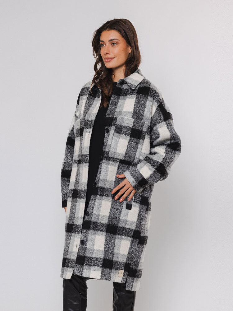Princess | Women’s long checked jacket