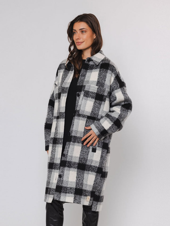 Princess | Women’s long checked jacket