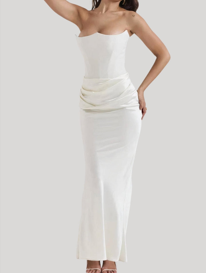 Vera | Strapless tube elegant maxi dress