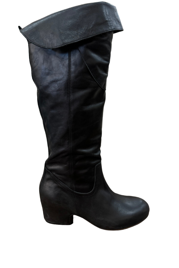 Merlyn | Women’s leather wedge knee-high boots