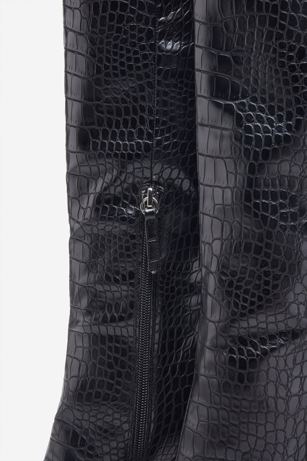 Yvonne | Women’s pointed-toe croc-embossed stiletto boots