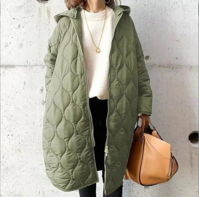 Lailanie | Women’s long quilted hooded coat