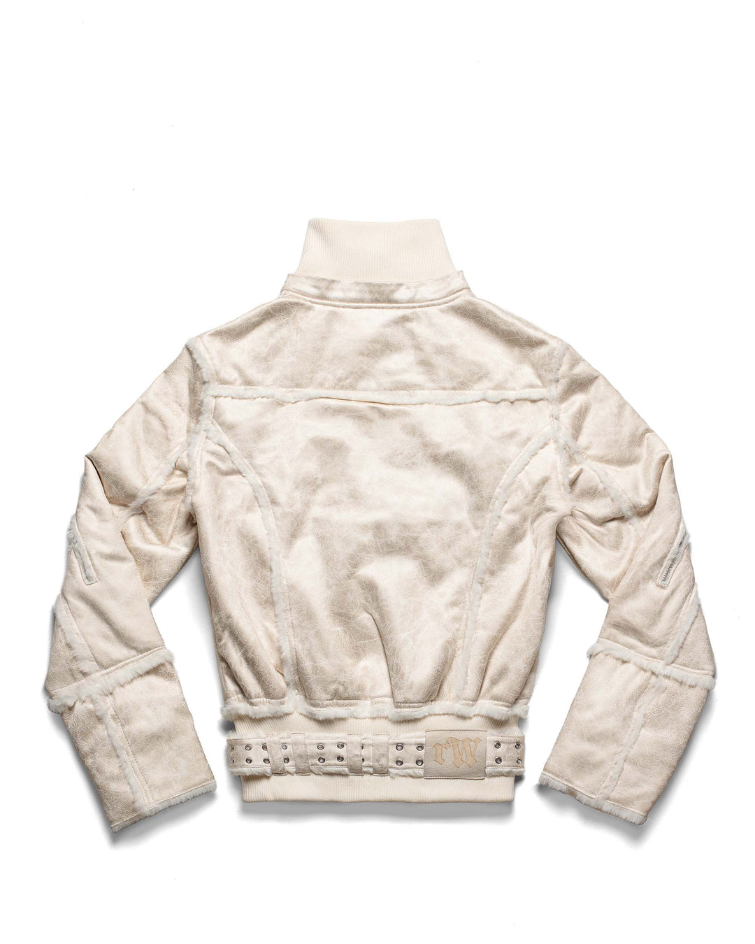 Alaura | Women’s faux sheepskin cracked-effect jacket