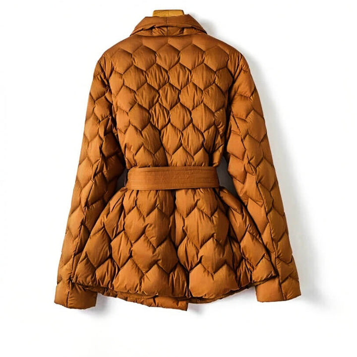 Charleigh | Women’s longline quilted coat with belted waist