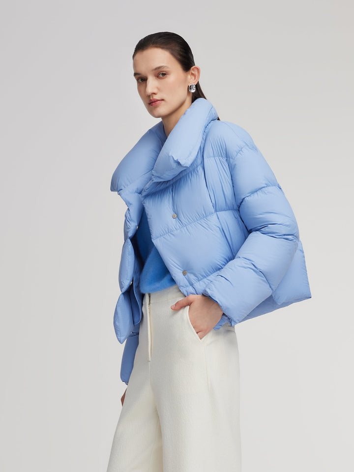 Carryn | Women’s lightweight winter jacket with an oversized convertible collar