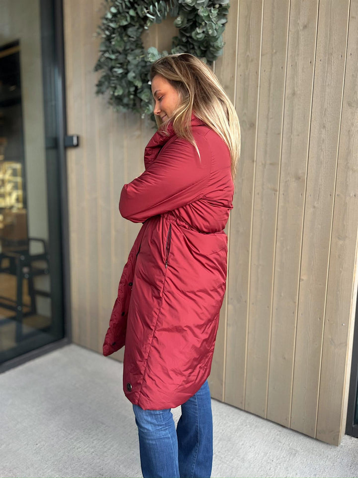 Kylene | Women’s wrap coat with a relaxed silhouette and shawl collar