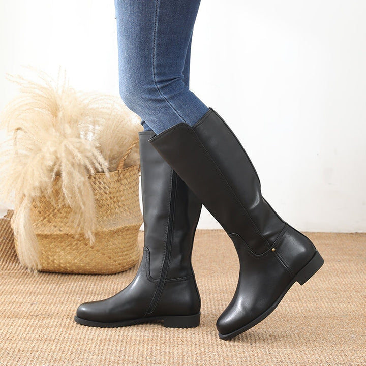 Liza | Women's fold-detail knee-high boots