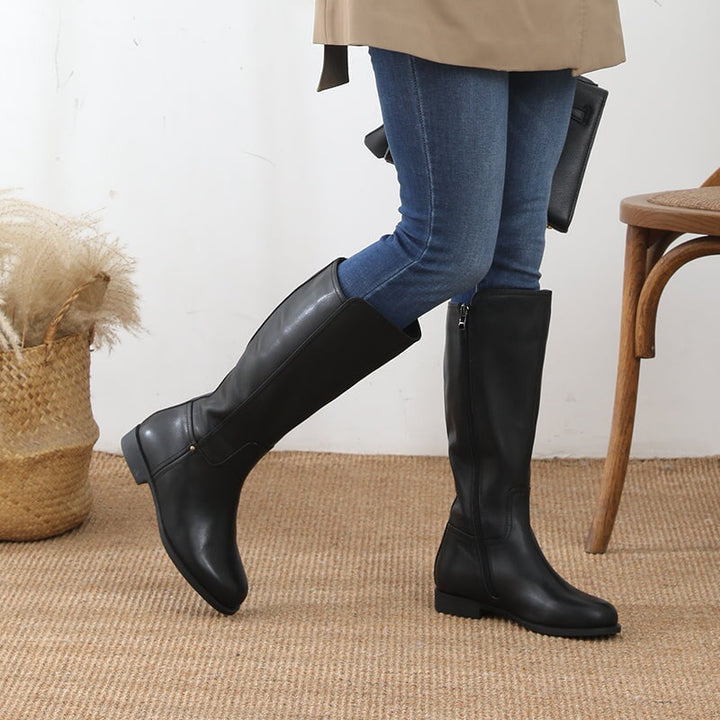 Liza | Women's fold-detail knee-high boots