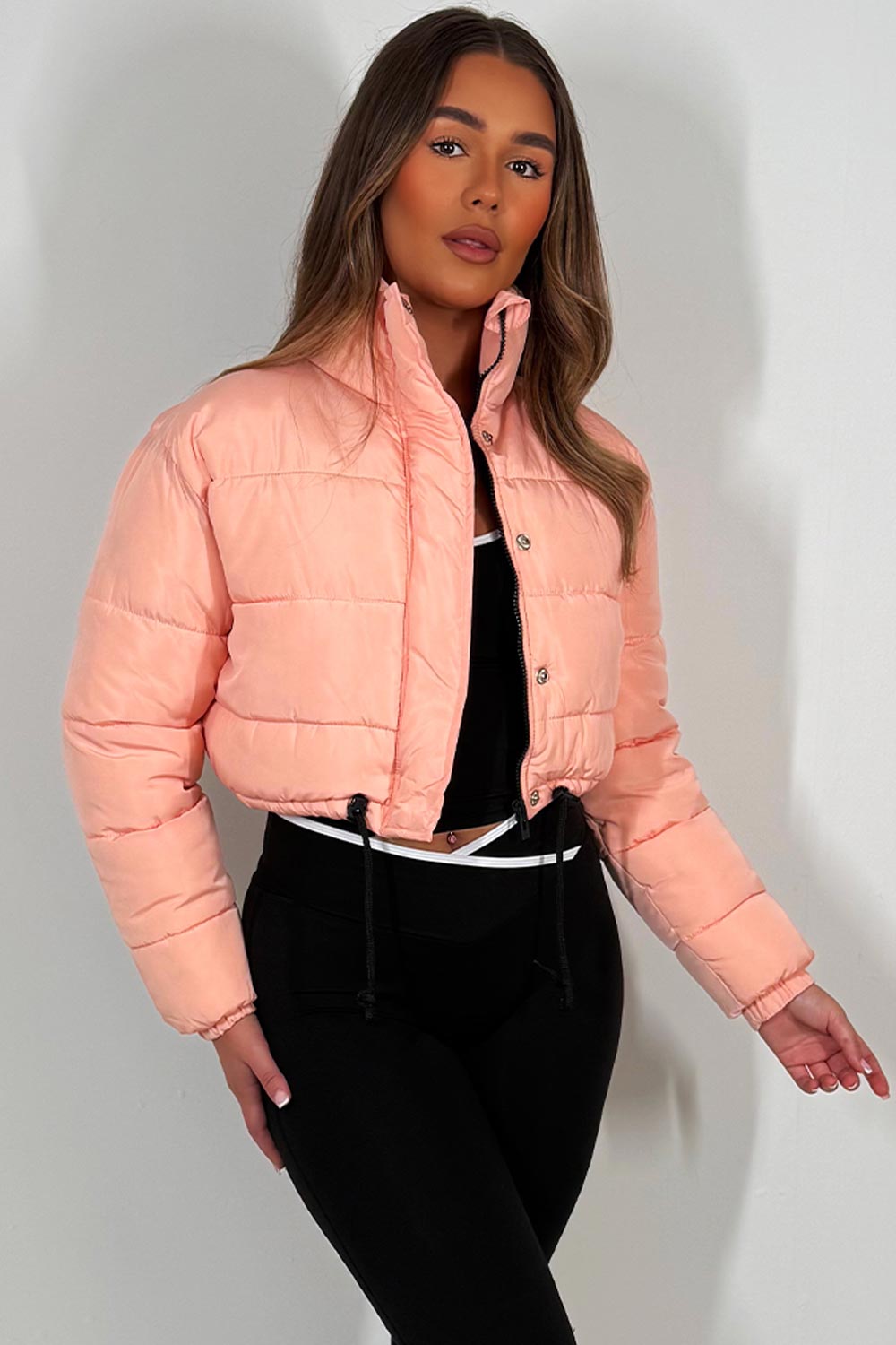 Vailyn | Women’s cropped puffer jacket with drawstring hem
