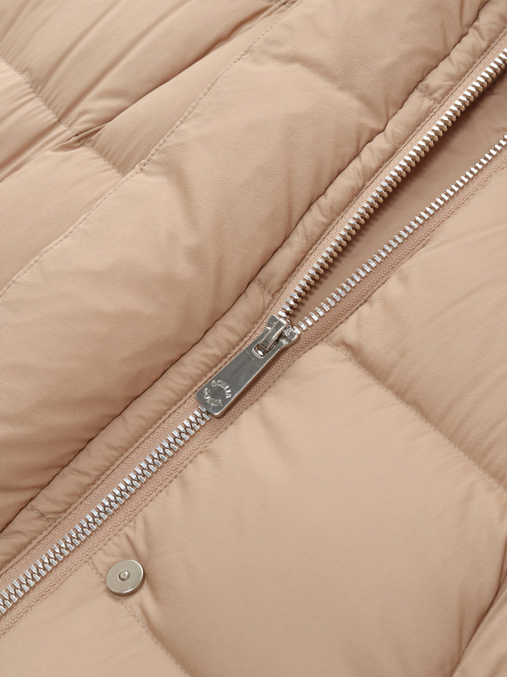 Tivra | Women’s hooded winter coat with a soft, adjustable belted silhouette