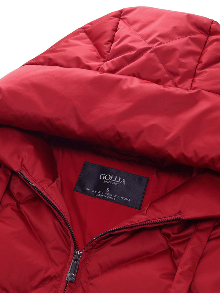 Fiora | Women’s diamond-quilted cocoon jacket with an adjustable hooded silhouette