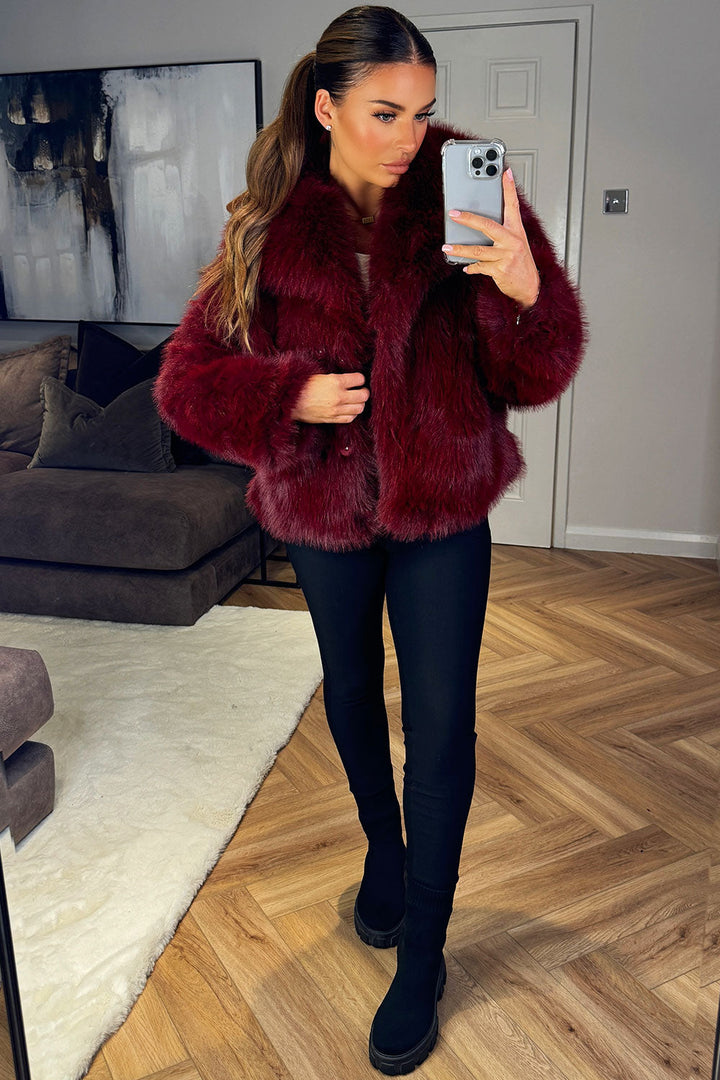 Briarlee | Women’s short plush faux fur jacket