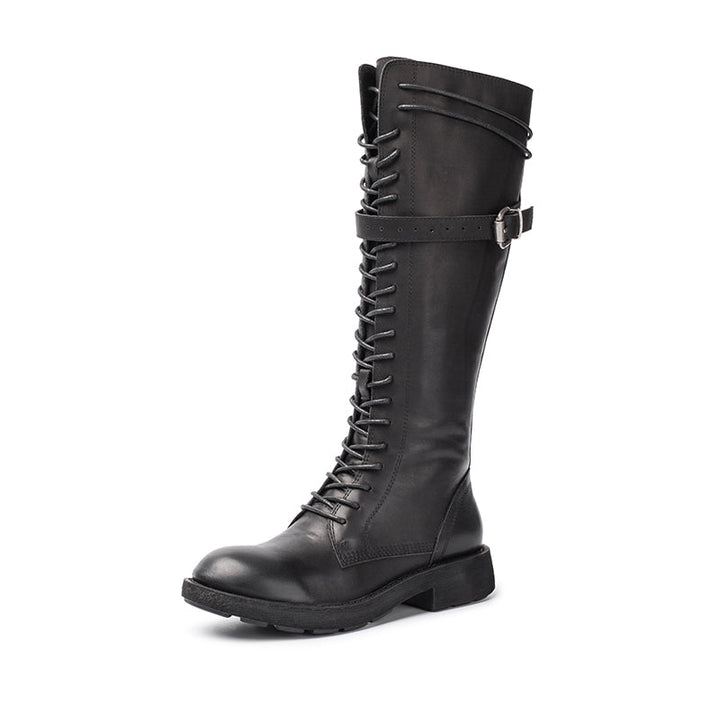 Rio | Women's lace-up knee-high riding boots