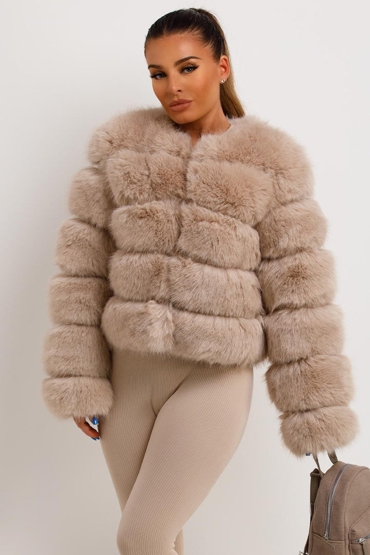 Kamari | Women’s faux fur bubble coat