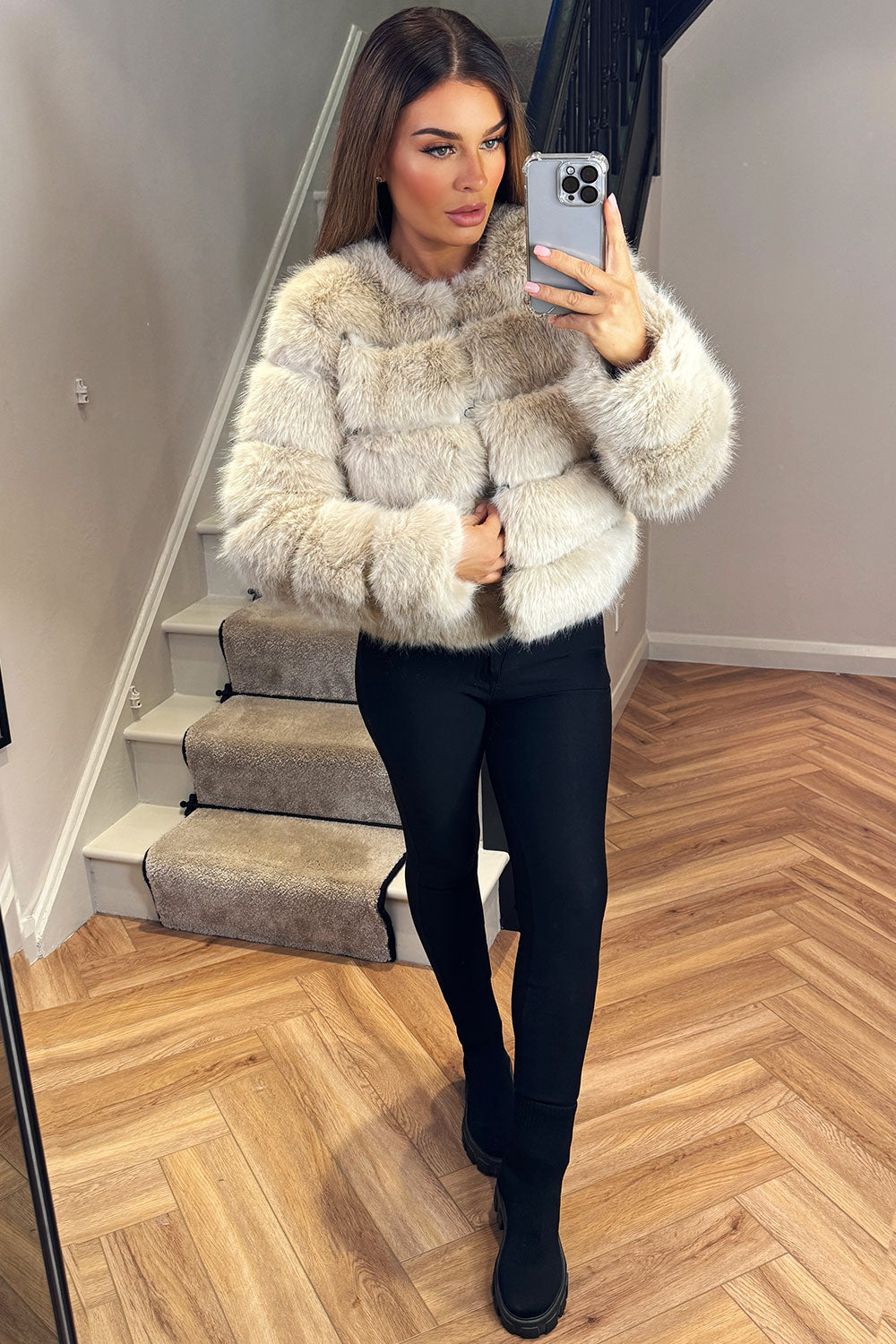 Kamari | Women’s faux fur bubble coat