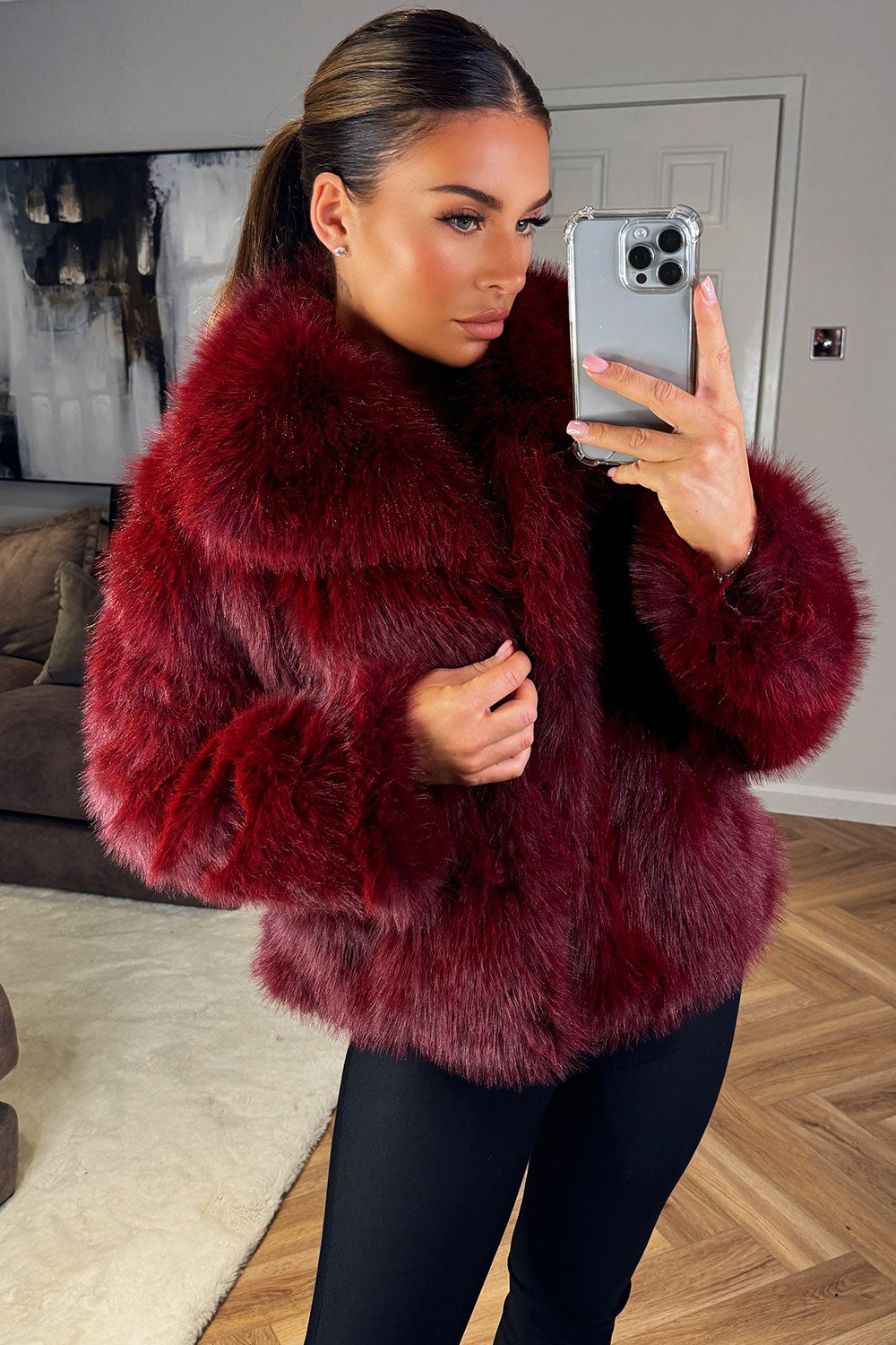 Briarlee | Women’s short plush faux fur jacket