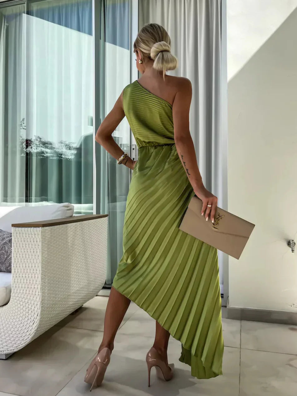 Ara | Women’s maxi gala dress with one-shoulder design and floral