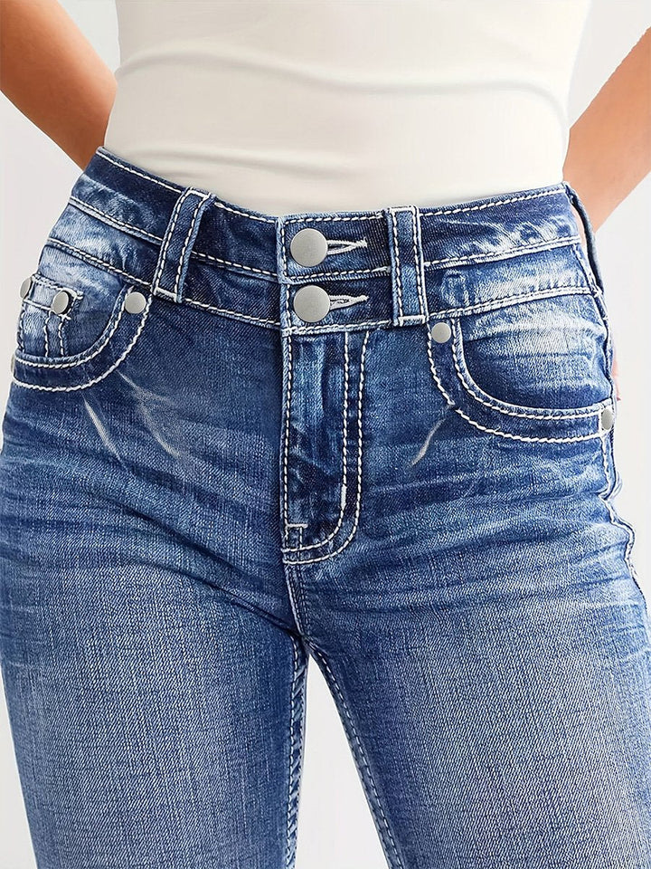 Caitlyn | Women’s slim-fit jeans with embroidered detail and modern silhouette