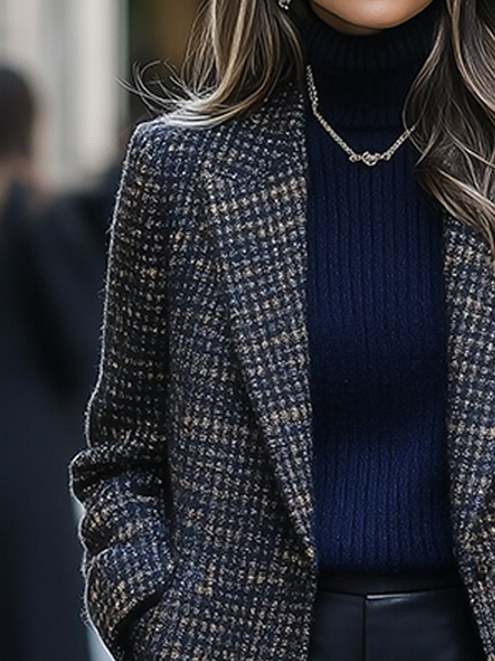 Cleo | Women’s vintage tweed blazer with classic lapel