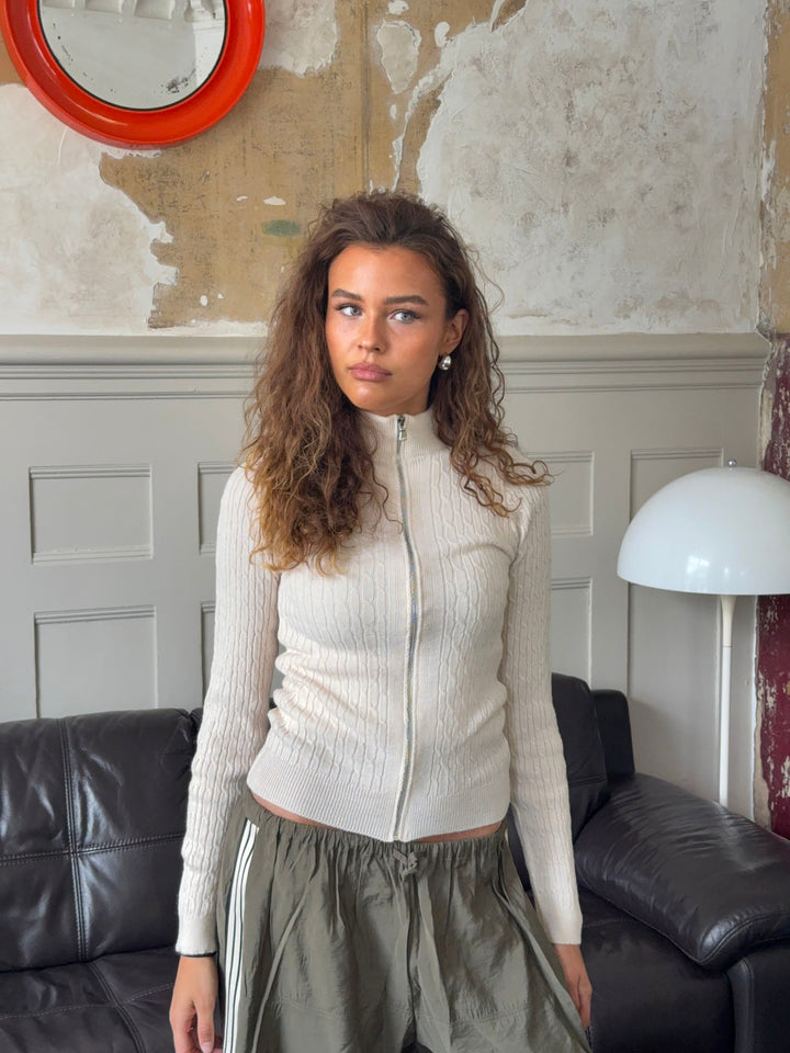 Camden | Women’s zip knit with high collar design