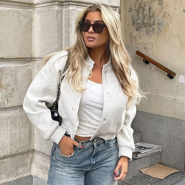 Pam | Women’s cropped bomber jacket with modern cut and casual flair