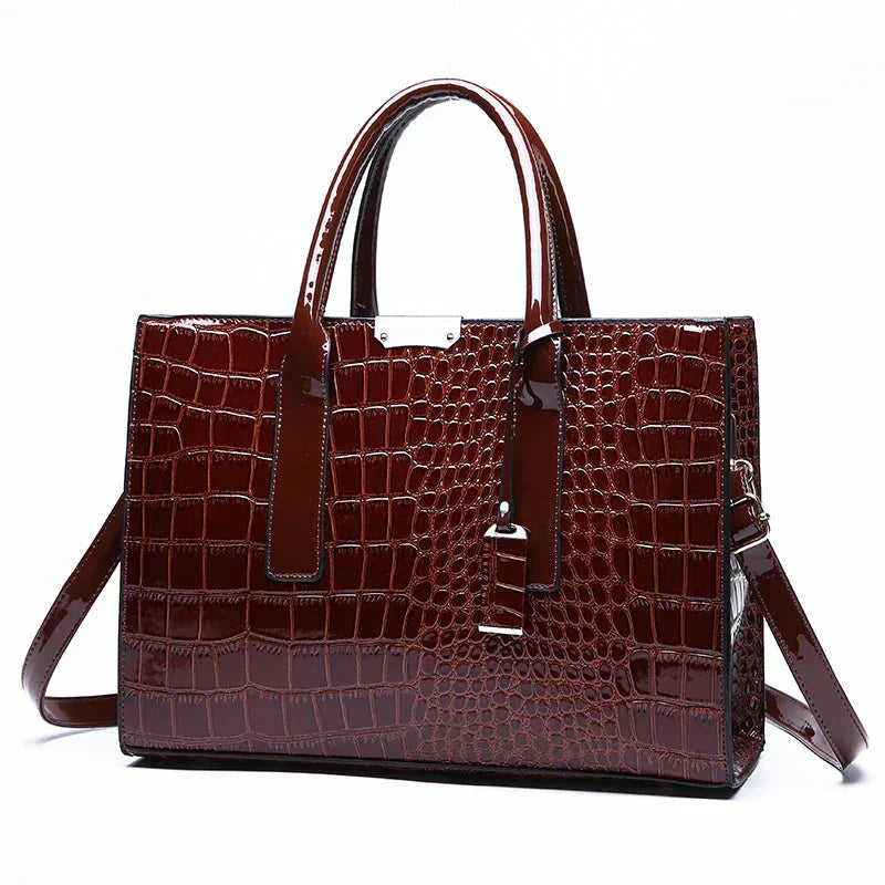 Sally | Women’s embossed handbag with structured design