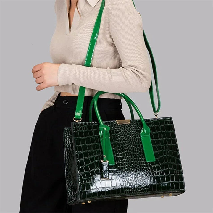 Sally | Women’s embossed handbag with structured design