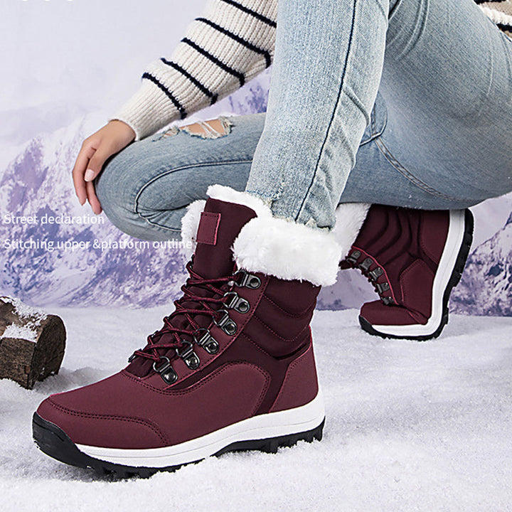 Kerryn | Women’s high-top lace-up boots with a structured winter silhouette