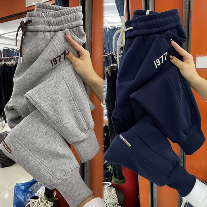 Savria | Women’s drawstring jogger pants with a relaxed tapered silhouette