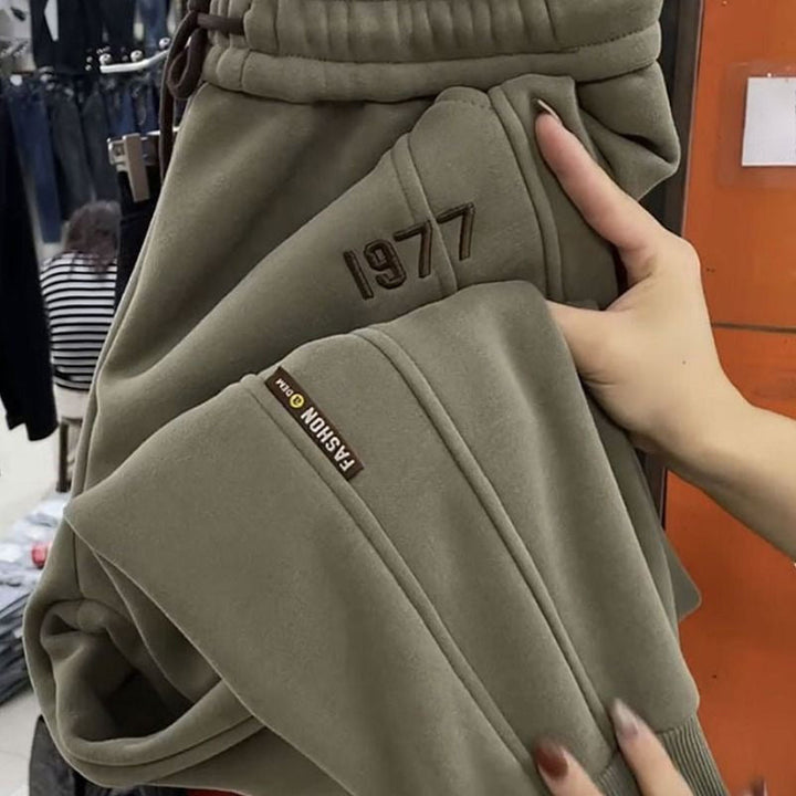 Savria | Women’s drawstring jogger pants with a relaxed tapered silhouette