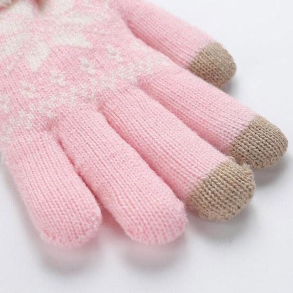 Avarin | Women’s knit touchscreen gloves with a soft double-layer winter design