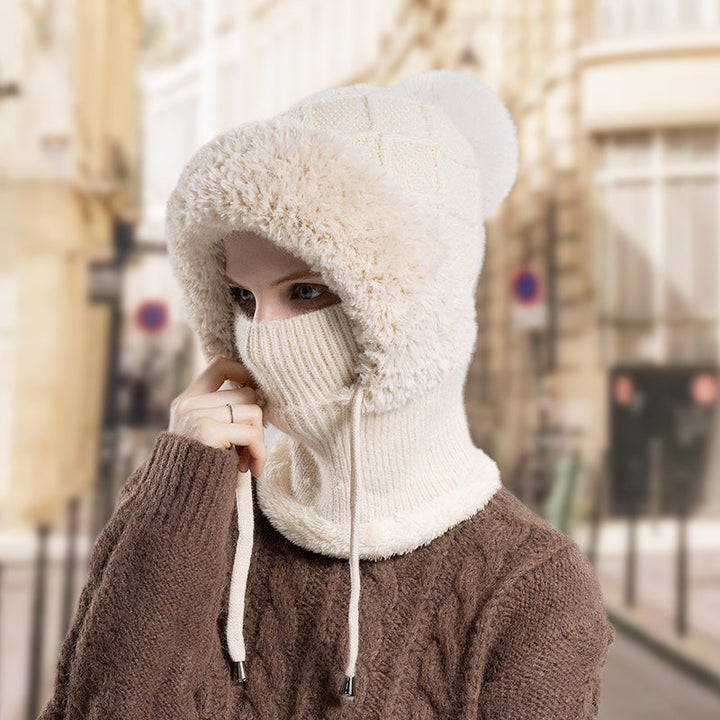 Norelle | Women’s knit balaclava with a sculpted convertible silhouette