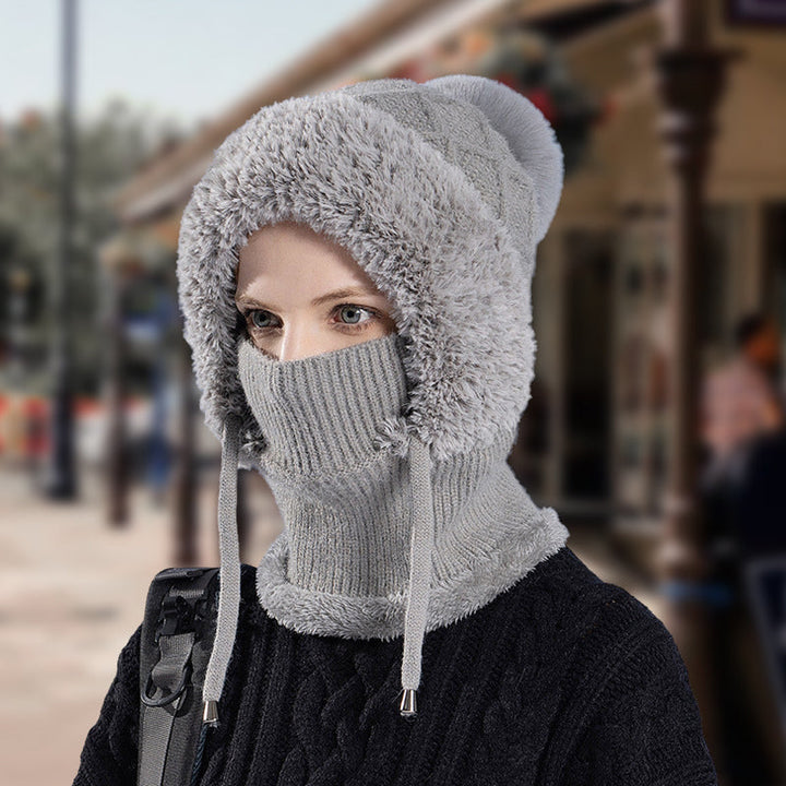 Norelle | Women’s knit balaclava with a sculpted convertible silhouette
