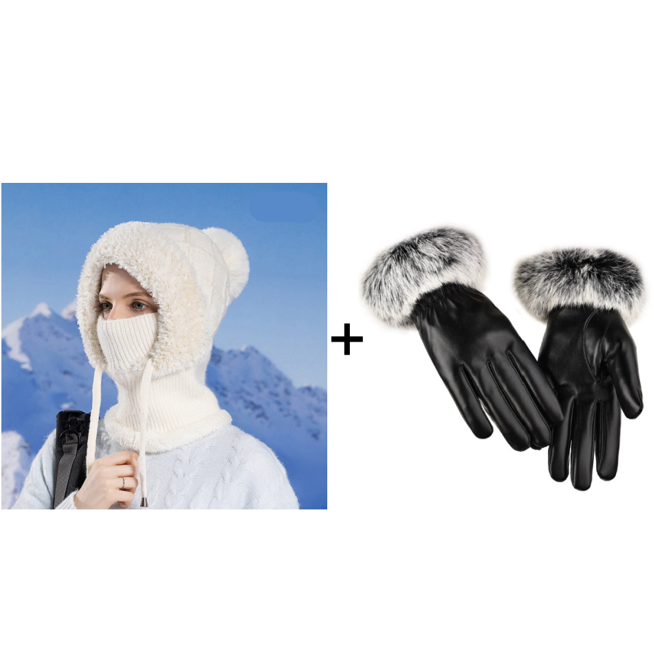 Norelle | Women’s knit balaclava with a sculpted convertible silhouette