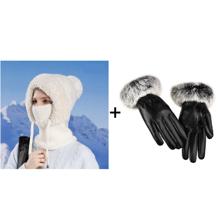 Norelle | Women’s knit balaclava with a sculpted convertible silhouette