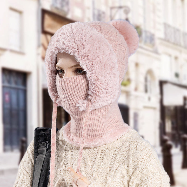 Norelle | Women’s knit balaclava with a sculpted convertible silhouette