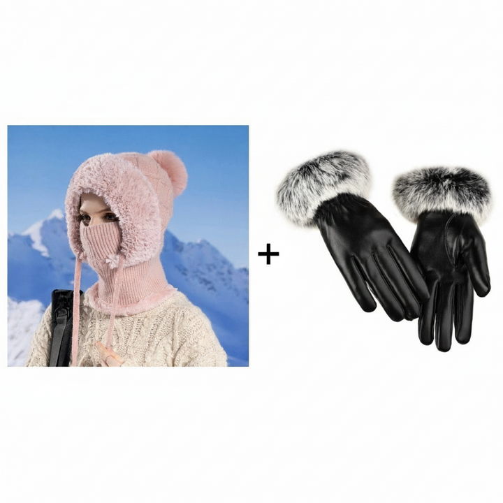 Norelle | Women’s knit balaclava with a sculpted convertible silhouette