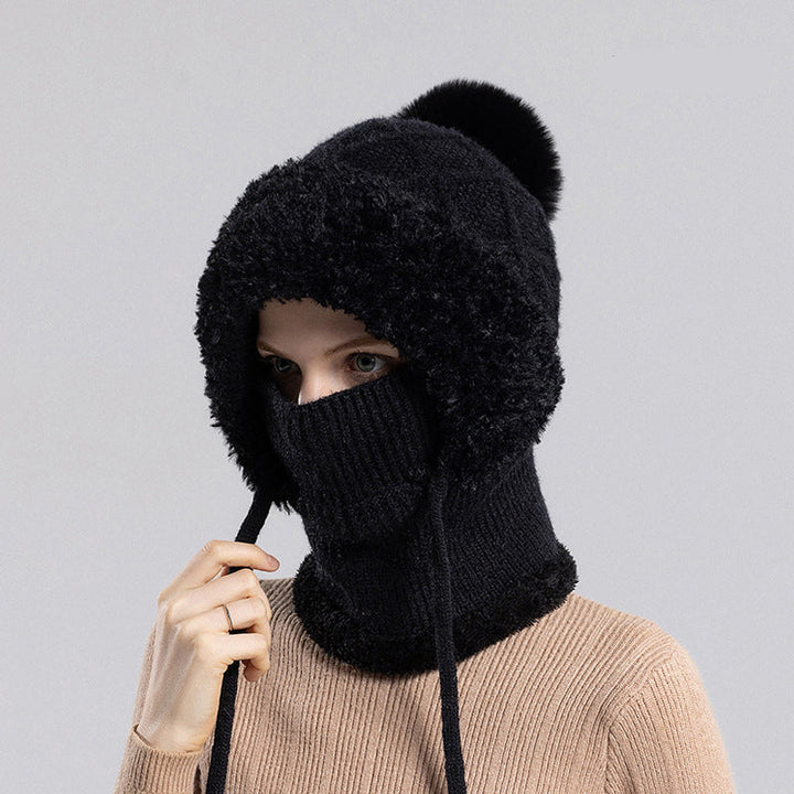 Norelle | Women’s knit balaclava with a sculpted convertible silhouette