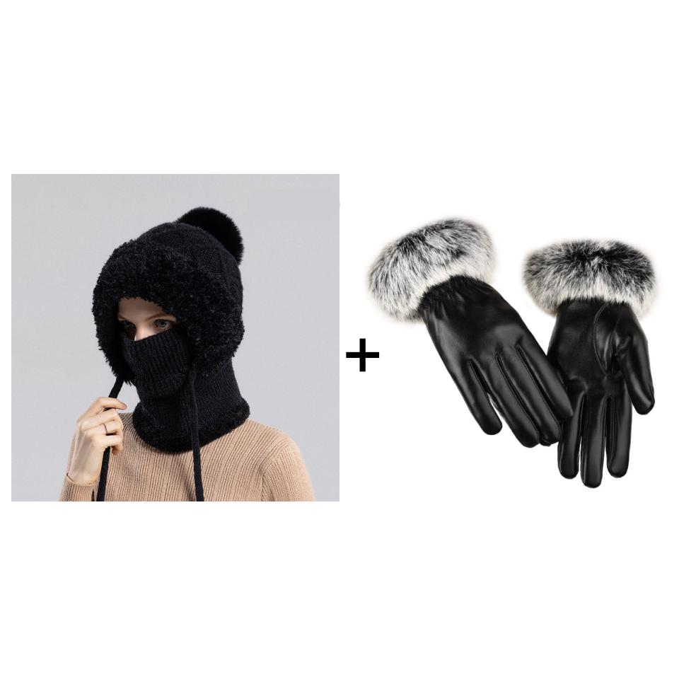 Norelle | Women’s knit balaclava with a sculpted convertible silhouette