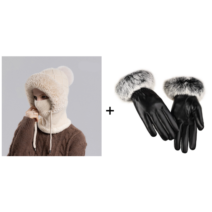 Norelle | Women’s knit balaclava with a sculpted convertible silhouette