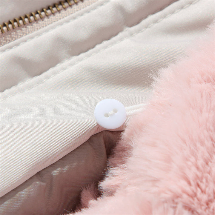 Venra | Women’s mid-length parka coat with removable trim and adjustable shaping