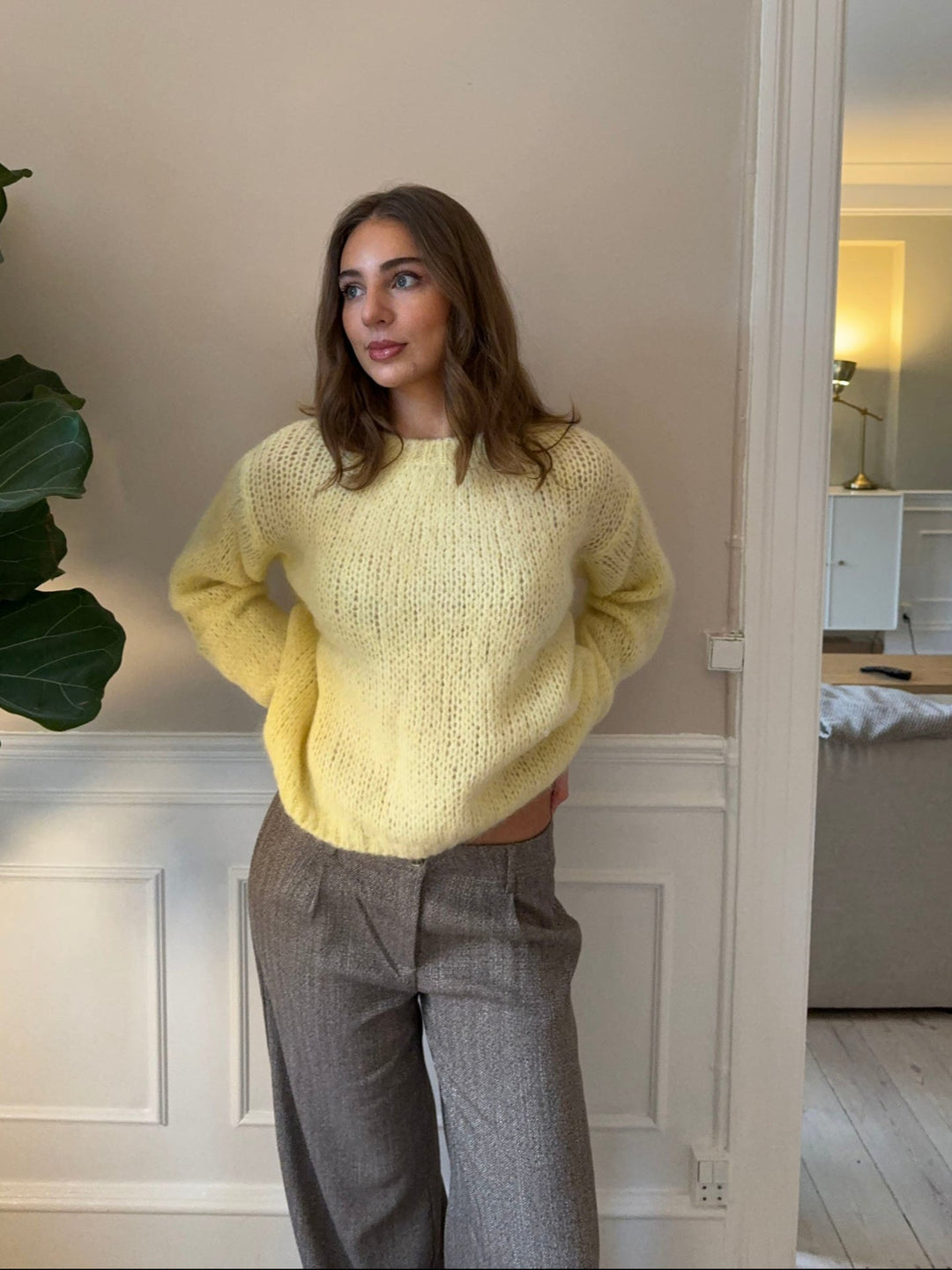 Adeline | Women’s knit sweater with draped design