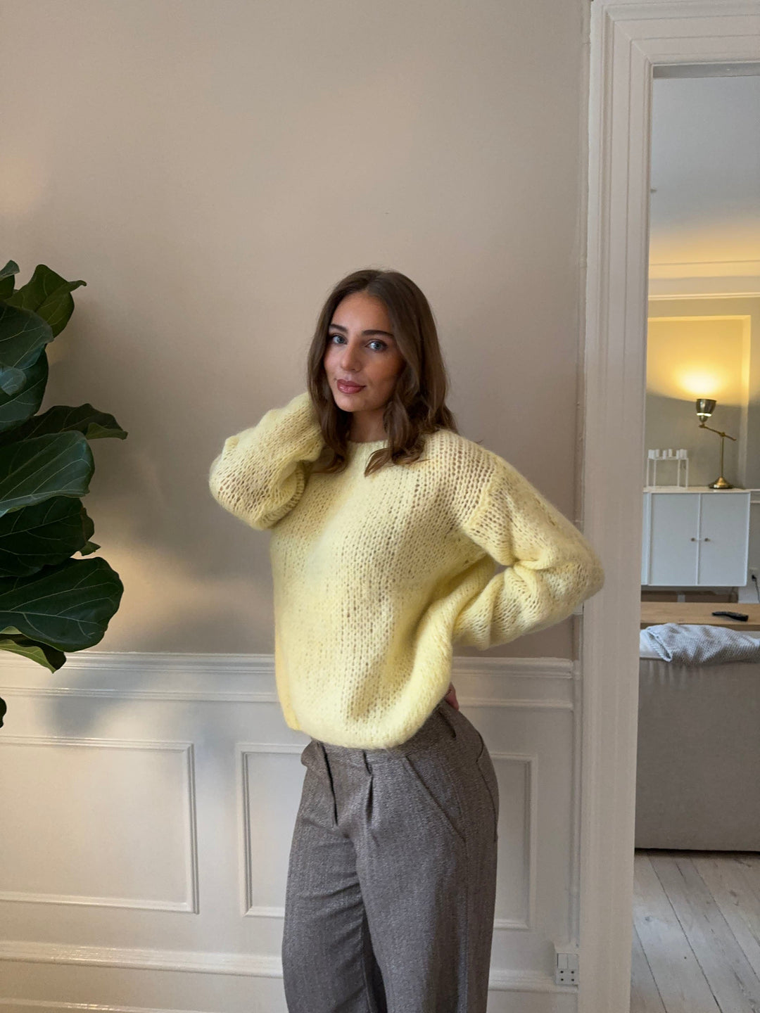 Adeline | Women’s knit sweater with draped design
