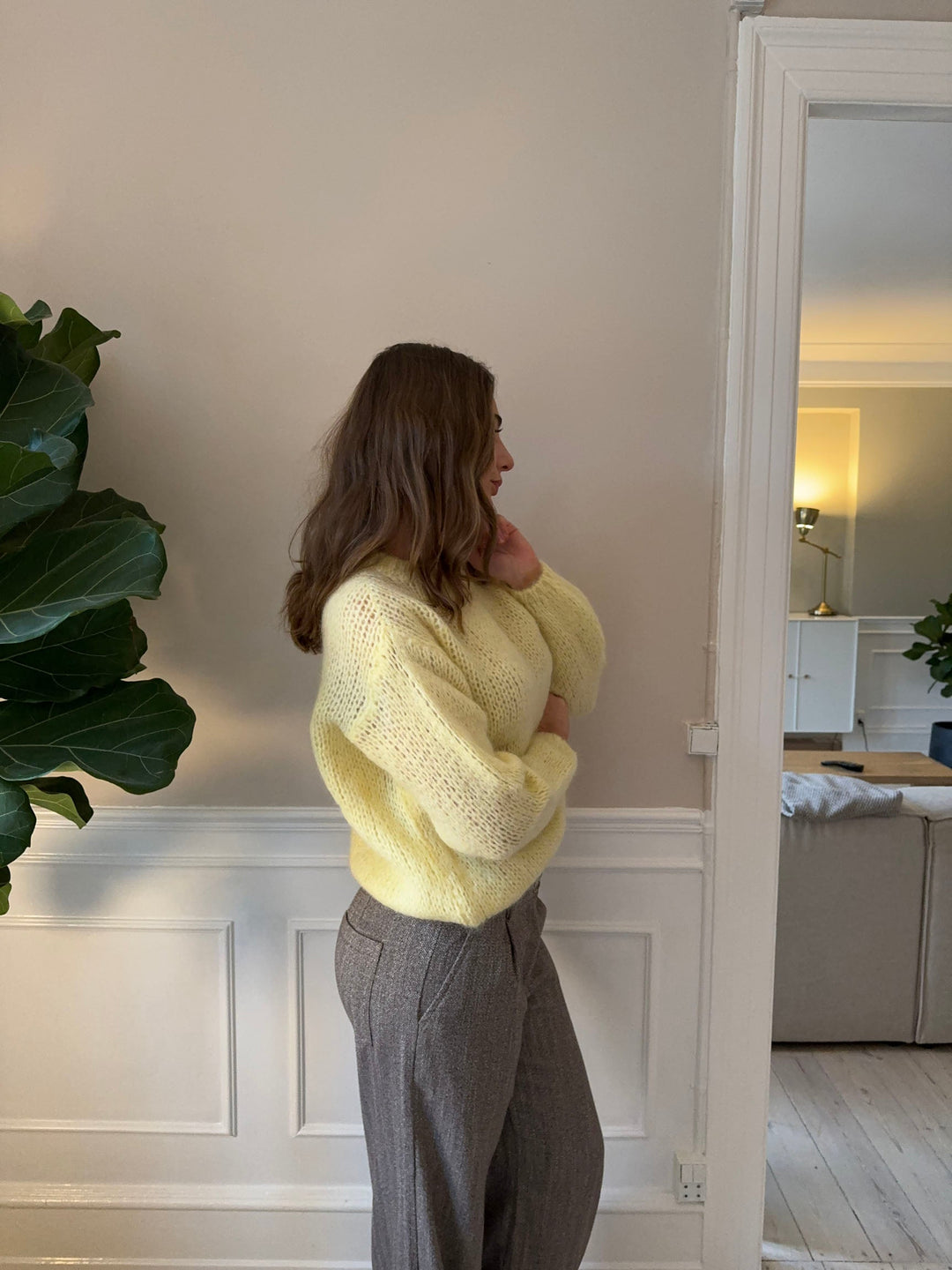 Adeline | Women’s knit sweater with draped design