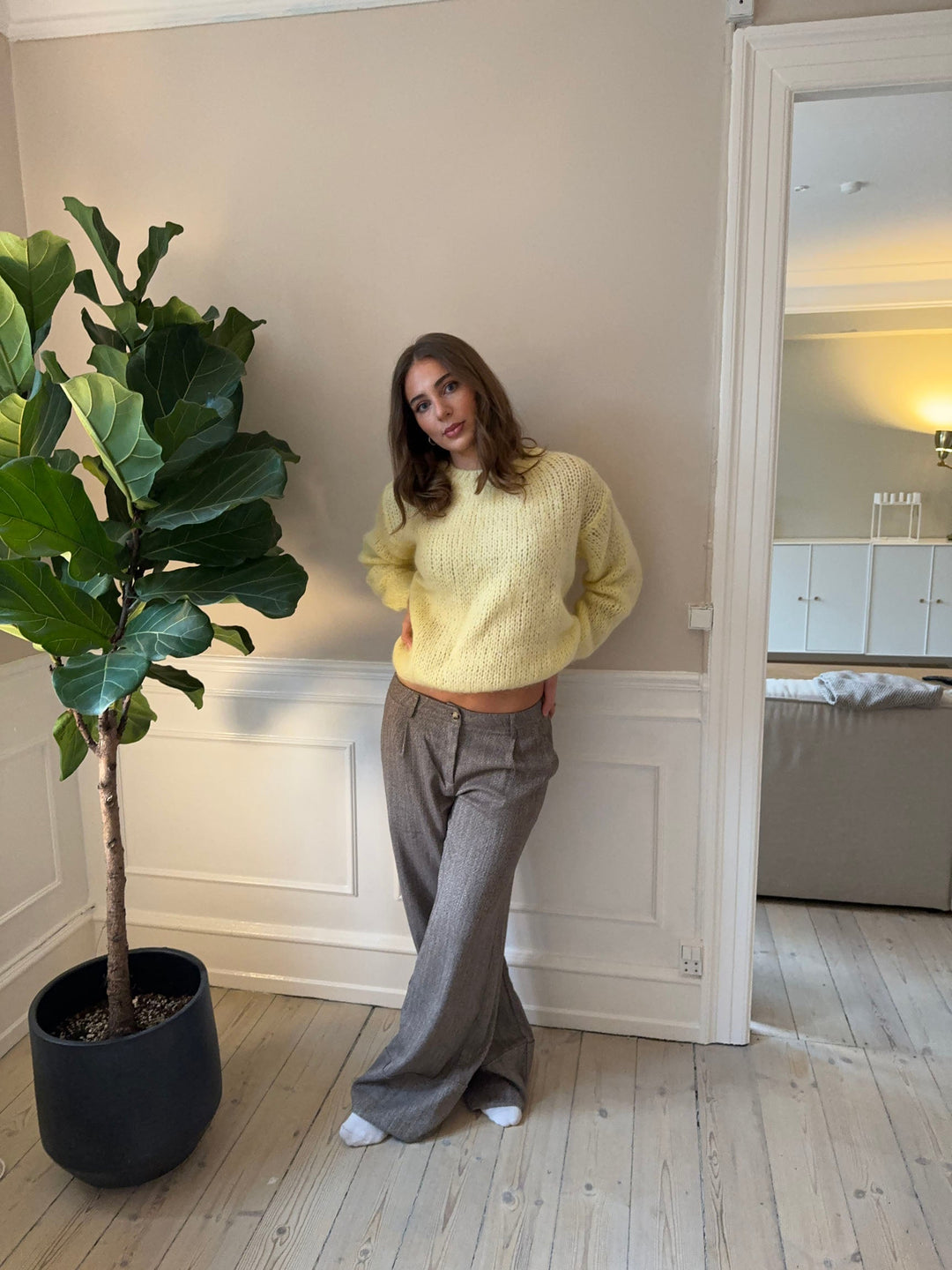 Adeline | Women’s knit sweater with draped design