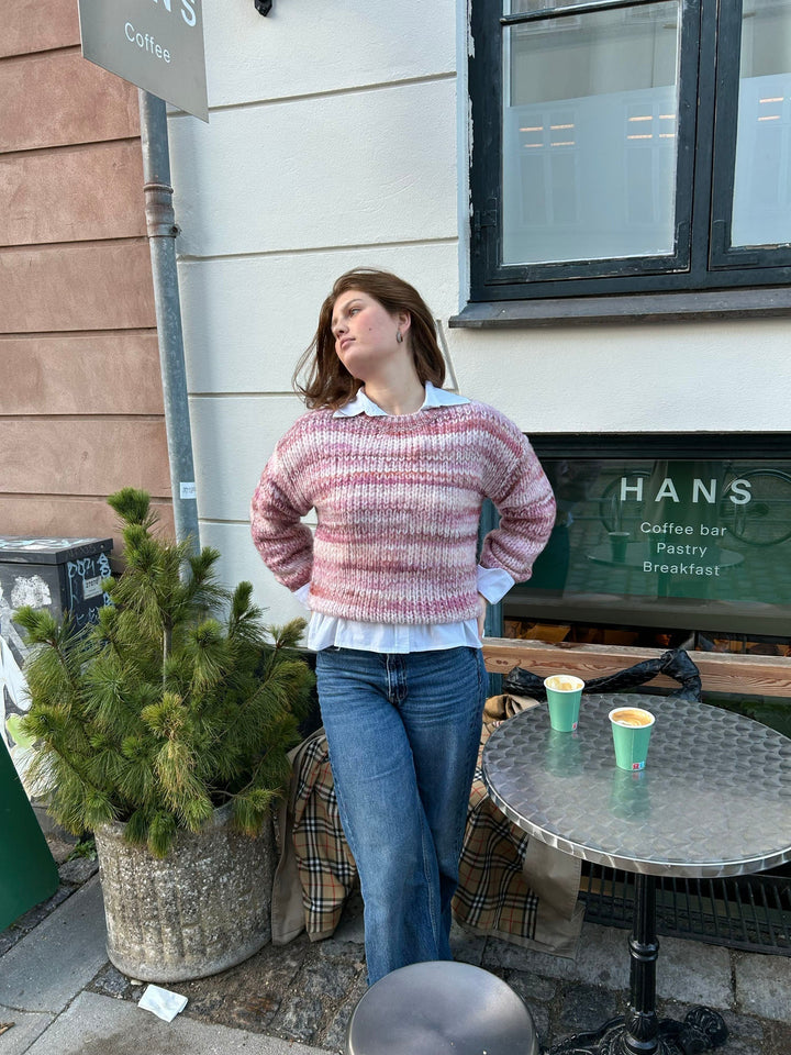 Mabel | Women’s knit sweater with striped design