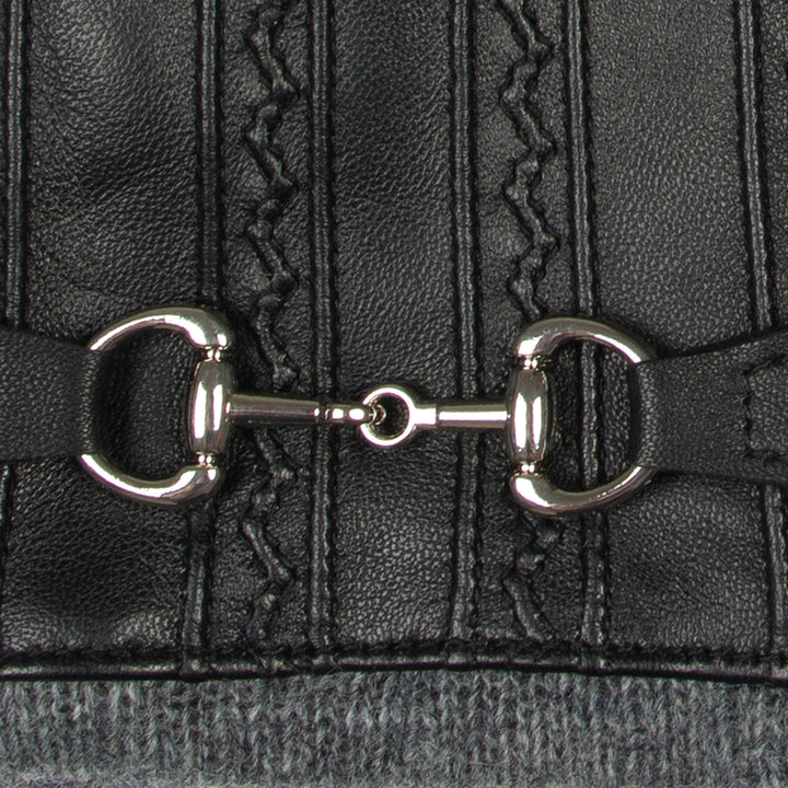 Melai | Women’s winter gloves with stitched design and gold detail